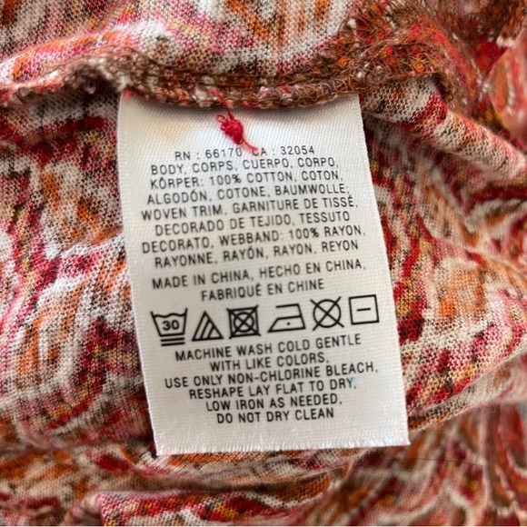 Akemi + Kin Anthropologie Red Boho Tunic - Picture 7 of 8